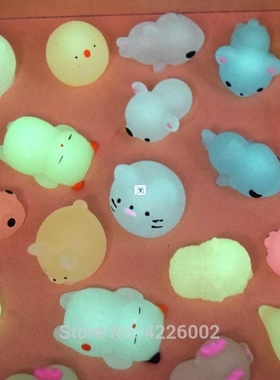 5pcs/pack Mochi Squishy Squeeze Cat Cute Antistress Squish