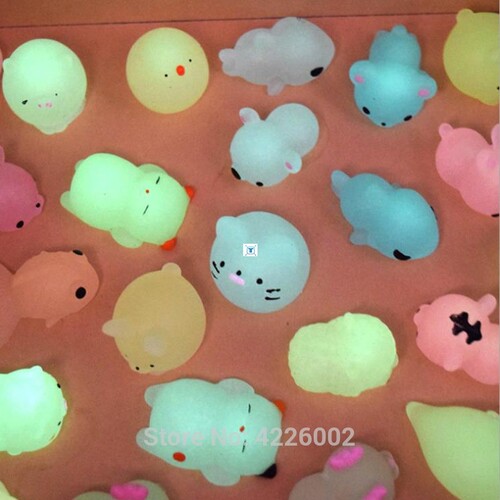 5pcs/pack Mochi Squishy Squeeze Cat Cute Antistress Squish