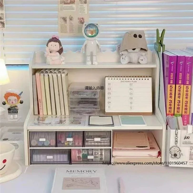 Upgrade Storage with Two-Layer Desktop Organizer Shelf for H