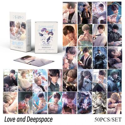 Love and Deepspace Game 50Pcs/Set Laser Lomo Card Zayne Xavi