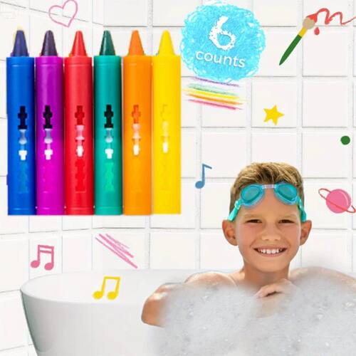 Washable Bath Crayons Kit – Vibrant Bathtub Markers for Kid