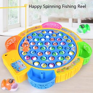 Electric Toys Rotating Play Musica Kids Game Fishing