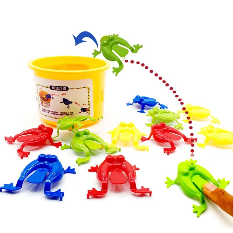 10-20Pcs Jumping Frog Bounce Fidget Toys For Kids Novelty As 玩具/童车/益智/积木/模型 其它玩具 原图主图