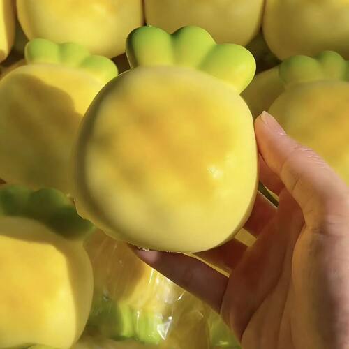 Pineapple Squeeze Taba Squishy Toy Kawaii Cream Yellow Squis