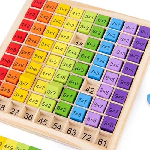 Montessori Educational Wooden Math Toys For Kids Children Ba