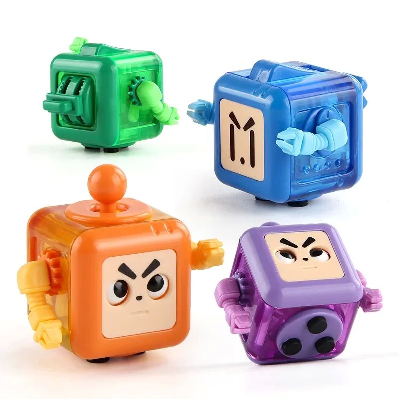 Kids Stress Relief Robots Fidget Toys Magic Cube Anti-stress