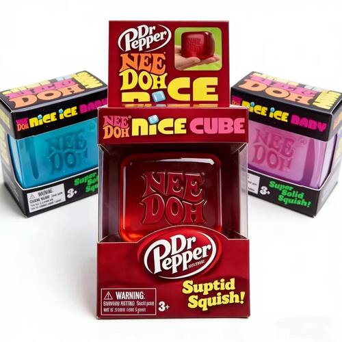 New Schylling Needoh Nice Cube, Sensory Toys, Anti-Stress Bl