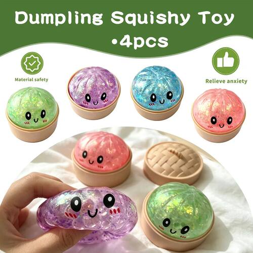 Mini Squishy Dumpling Sensory Fidget Toy Realistic Colored G