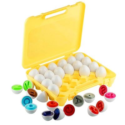 Matching Eggs Easter Toy Montessori Colors Shapes Recognitio