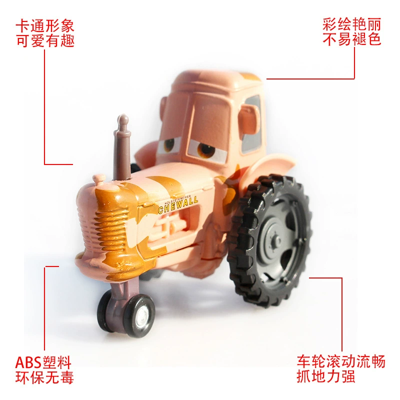 Original  Pixar Cars Cow Tractor Mini Metal Die Casting 1:55