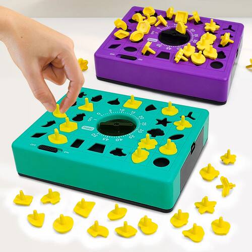 Time Game Board Game Shape Matching Puzzles For Kids Early E