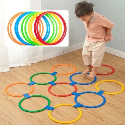 Outdoor Kids Funny Physical Training Sport Toys Lattice Jump