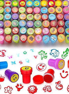 10pcs Assorted Stamps for Kids Self-Ink Teacher Stamps Party