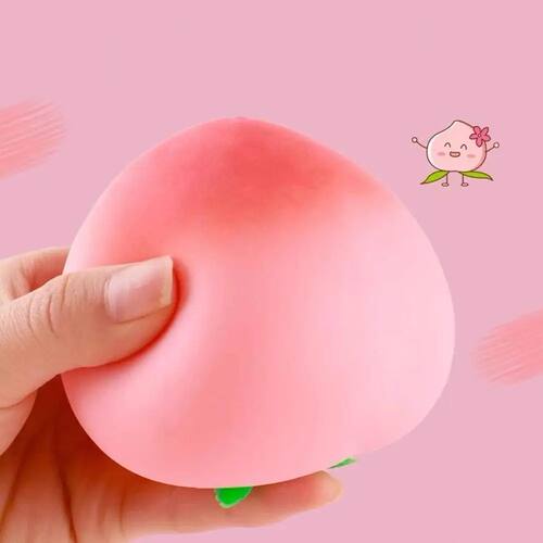Soft Peach Fruit Squishy Toy Slow Rising Stress Relief for K