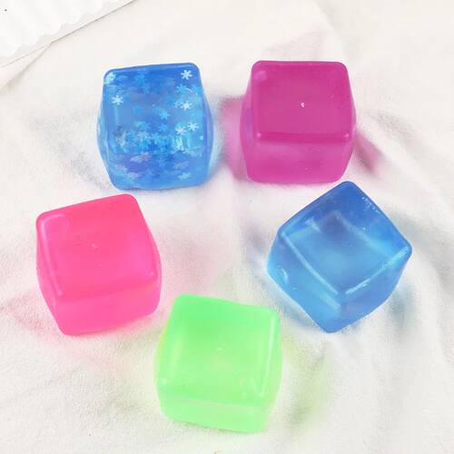 Slow Rebound Maltose Ice Cube Squishy Tol Transparent Solid