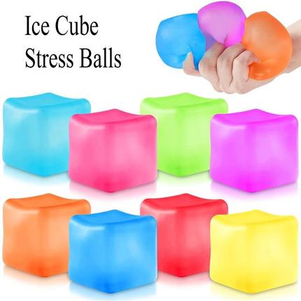 Squishy Ice Cube Sss Ball Toy Sensory Fidget Toys for Adults