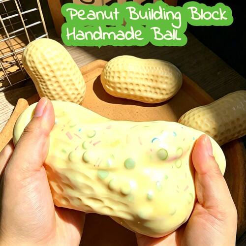 Moldable Peanut Stress Ball Squeeze Toy Crunchy Building Blo