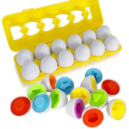 Matching Eggs Toys for Kids 1 2 3Toddlers Montessori Toys Ea