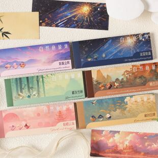 30sheets Retro Ins Natural Astronomy Washi Stickers Book Cre