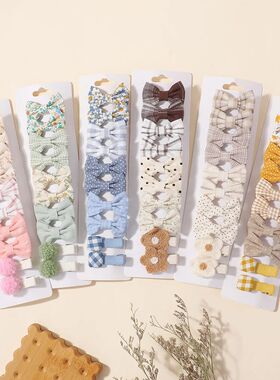 20pcs/set Lovely Kids Bows Hair Clips for Girls Barrette Bou