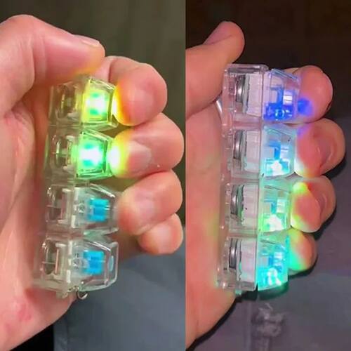 New Stress Anxiety Relief Keyboard Keychain Four Finger Butt