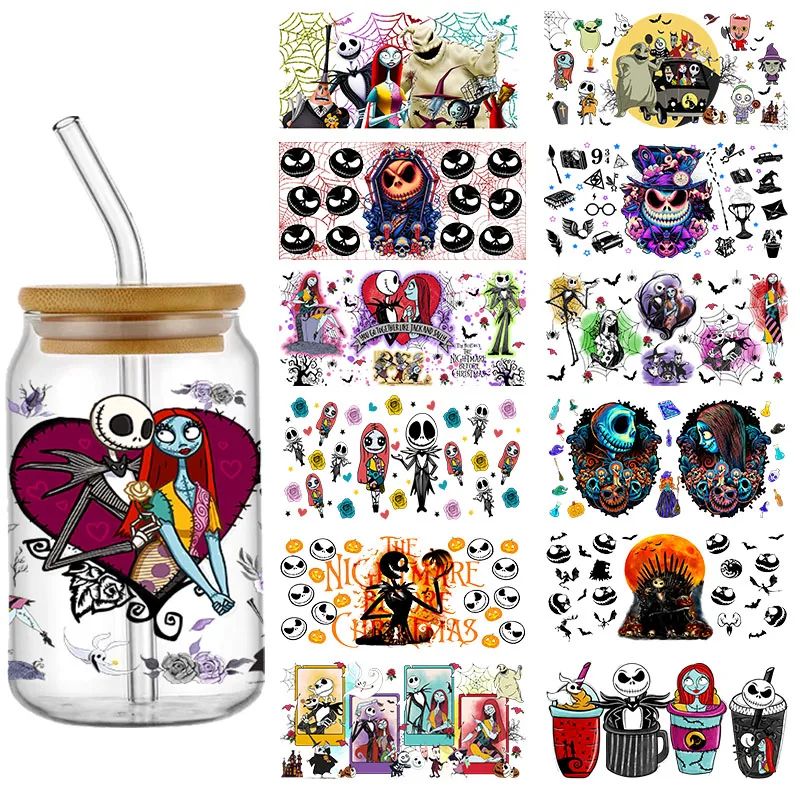 Disney Nightmare Halloween Stickers Jack Sally Waterproof UV
