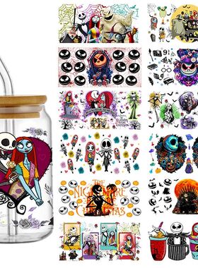 Disney Nightmare Halloween Stickers Jack Sally Waterproof UV