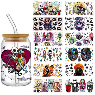 Disney Nightmare Halloween Stickers Jack Sally Waterproof UV