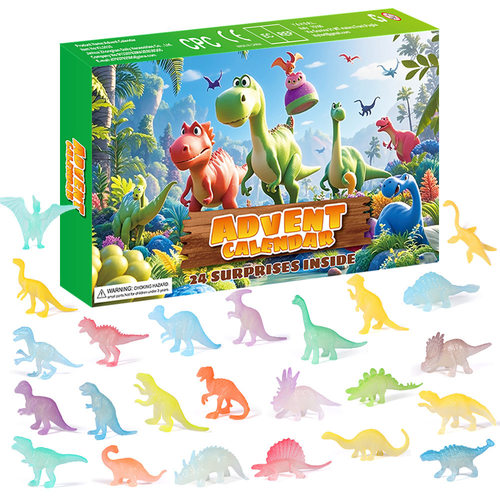 Christmas Blind Box 24-box Hole Happy Festival Coming Dinosa