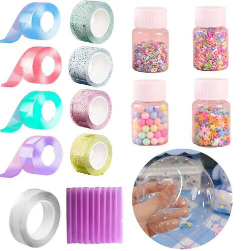 Blowable Bubble Tape Nano Double Sided Blowable Tapes Sticky