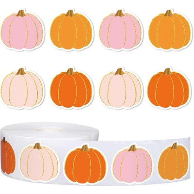 100-500pcs Halloween Stickers Pumpkin Handmade Labels Hallow