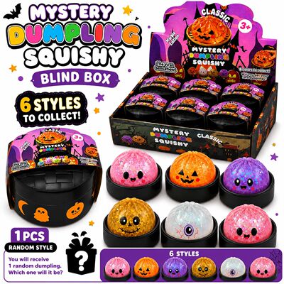 Random Halloween Dumpling Squishy 1-5pcs Blind Box Colorful