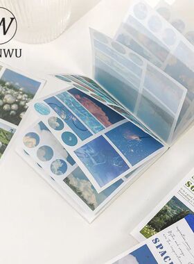 40Sheets INS Aesthetic Landscape Sticker Book DIY Journal De