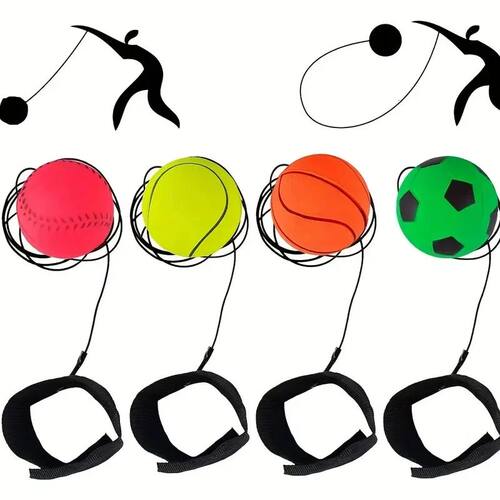 1pc Football Blue Ball With Rope - The Perfect Hand Throwing