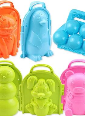 Dinosaur Duck Shape Snow Sand Clip Mold Snow Toys Snowball M