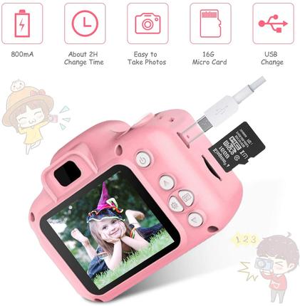 Kids Digital Camera Toys for Age 3-8, Toddler Cameras Mini