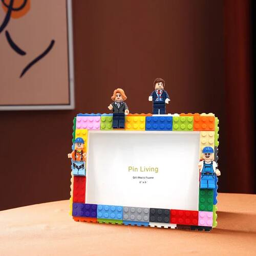 DIY Photo building block frame stage Toy combination photo w