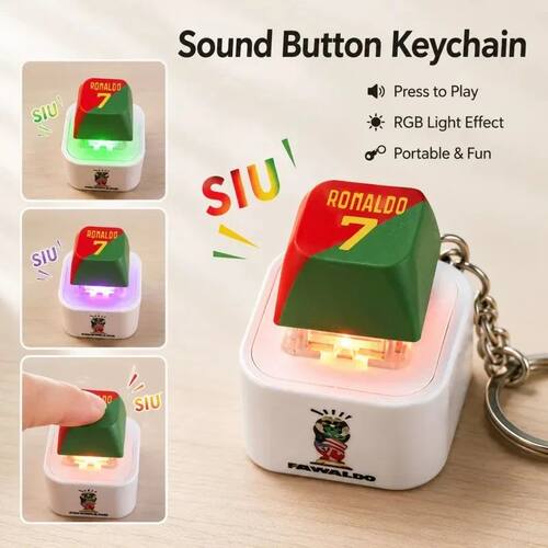 *New Cristiano Ronaldo Button Sound and Light Stress Relief