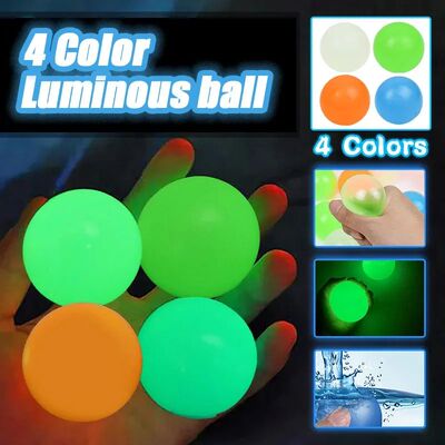 Luminous Wall Target Ball Sucker Sticky Decompression Toy Sq