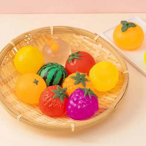 1pc Simulation Fruit Squeeze Toys Soft Squish Stretch Ball S
