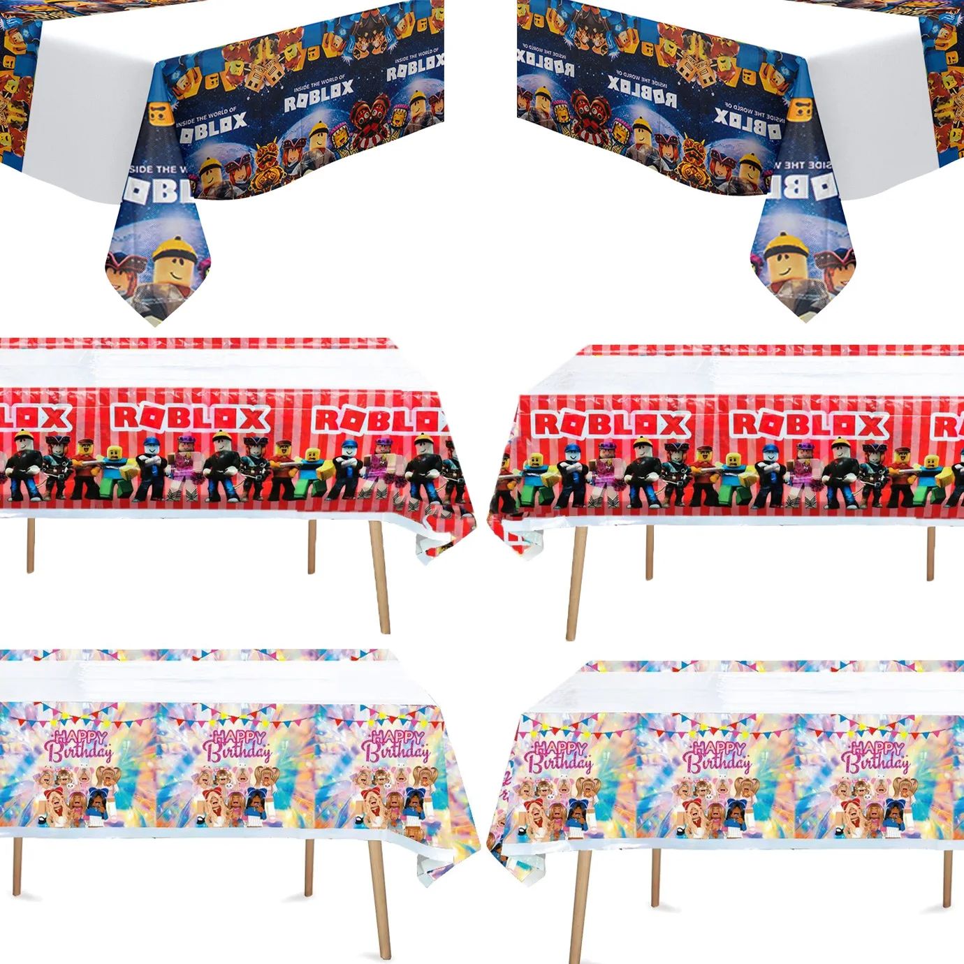 Roblox Theme 1pcs/lot Happy Birthday Party Table Kit Cover B