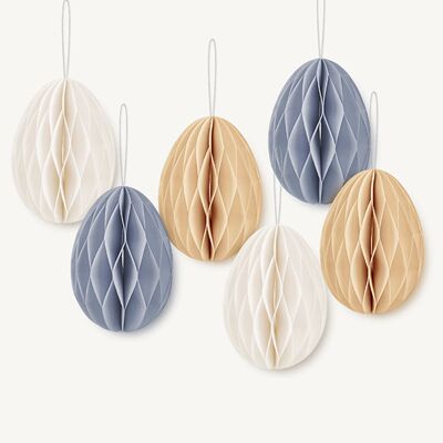 Happy Easter Theme Party Egg Honeycomb Balls Decoration Thic