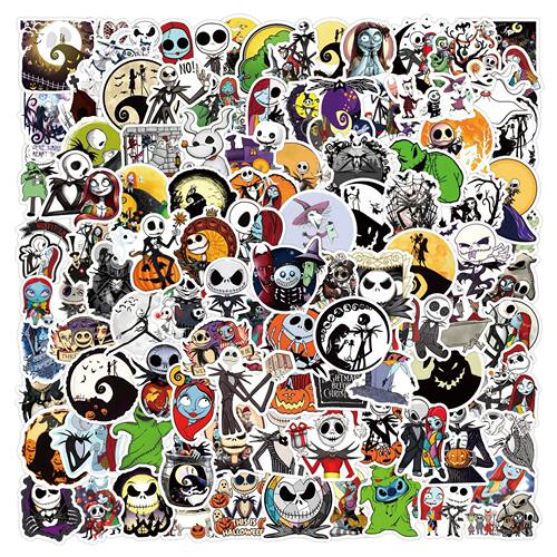 60/120PCS The Nightmare Before Christmas Halloween Stickers