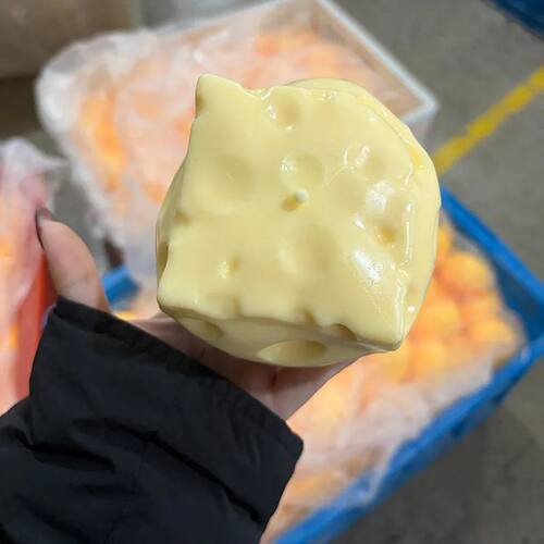 6/7/11cm Cheese Cube Stress Ball Big Shapeable Squeeze Decor