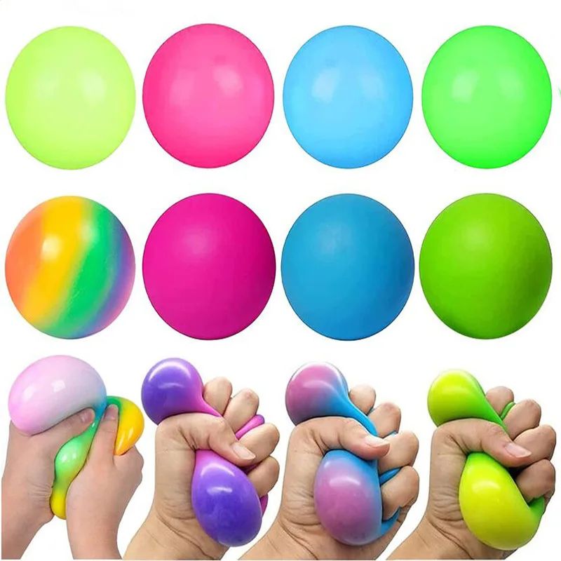 Slow Rising Stress Balls Fidget Toys for Adults Dough Squish - 实物图