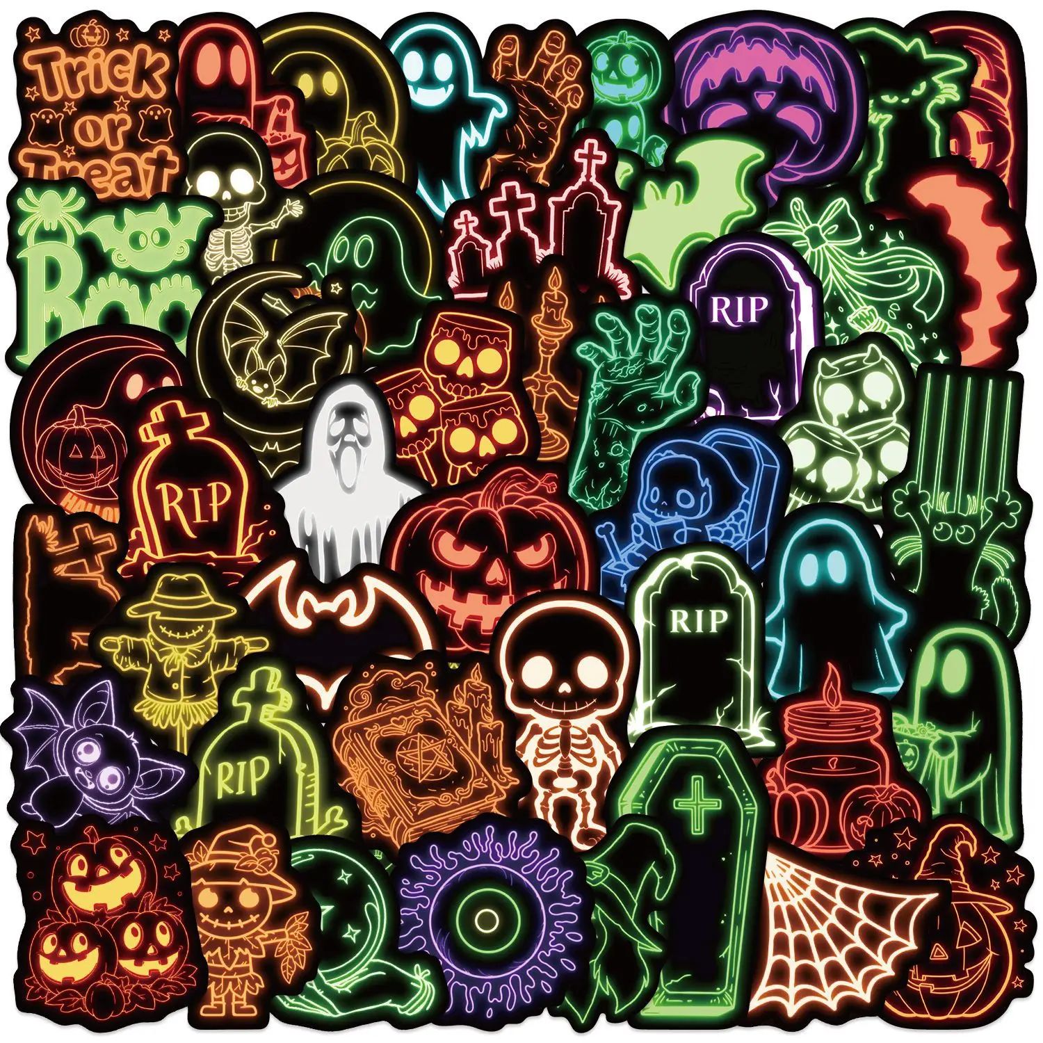 10//50pcs cartoon Retro Comic World graffiti Stickers Aesthe