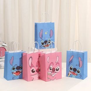 Gift Cute Angel Theme Lilo Stitch Bags 2025 Paper 6pcs