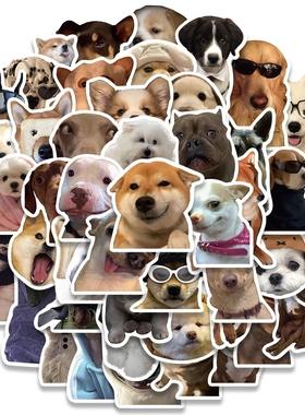 50/100pcs Cute Dog Cat MEME Funny Animals Stickers Aesthetic