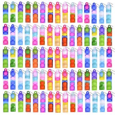 10/20/30/80/150 Pcs Mini Pop Keychain Fidget Toy - Sensory f