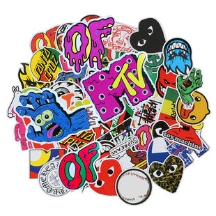 100 PCS Skateboard Logo Waproof Sticker For Luggage Car Guai